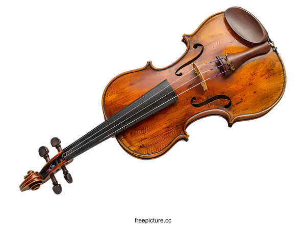 [Transparent Background PNG]A violin on a white background