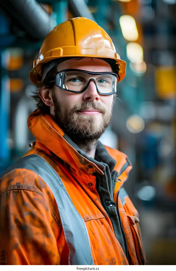 Factory worker portrait
