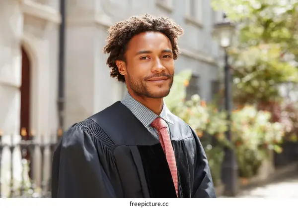 Graduation Day Portrait of a Man