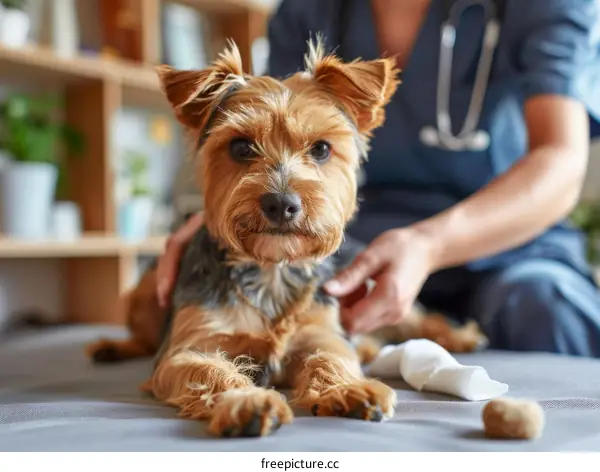 Yorkshire Terrier's Veterinary Checkup