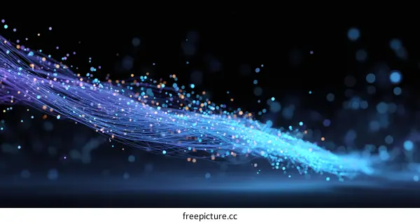 Abstract Digital Particle Wave Design