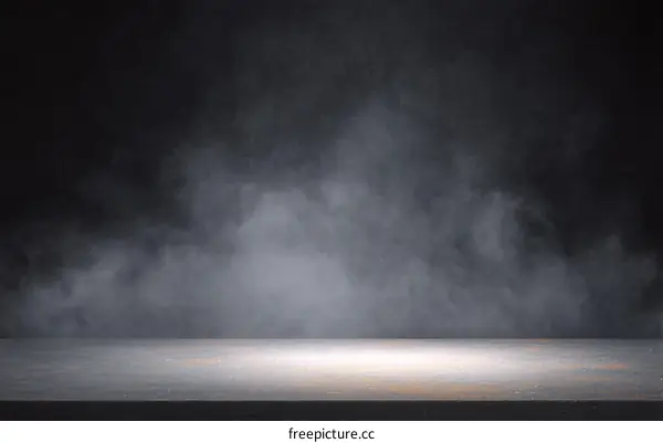 Dark Studio Background with Foggy Effect