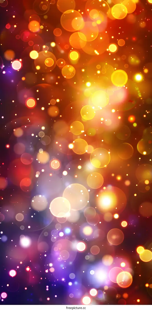 Abstract Colorful Bokeh Lights Background