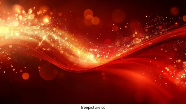 Abstract Red and Gold Festive Background