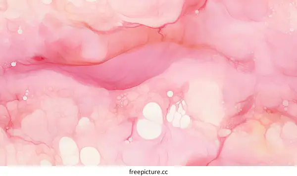 Pink and white abstract painting
