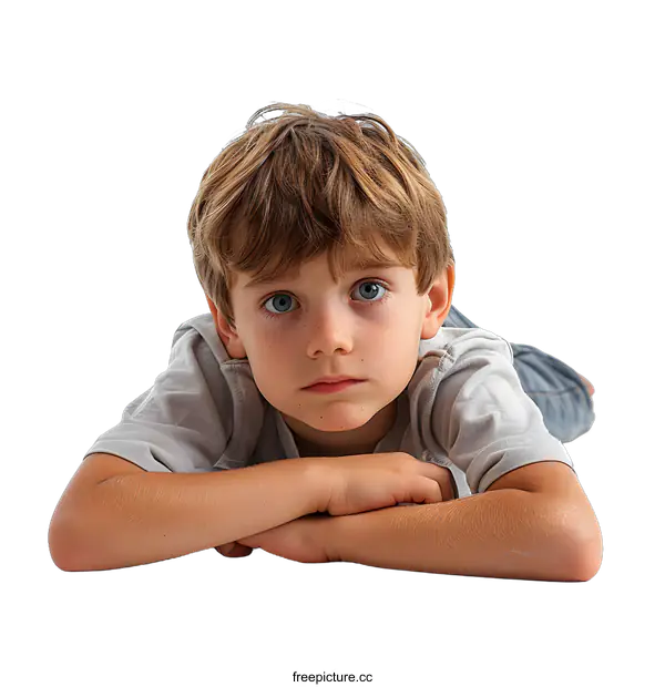 [Transparent Background PNG]Portrait of a boy