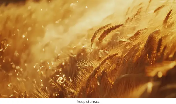 Golden Wheat Field at Sunset
