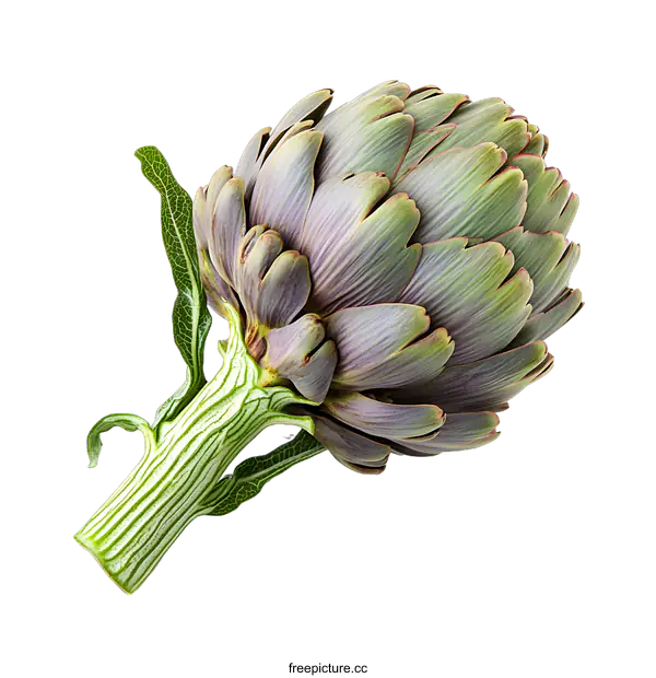 [Transparent Background PNG]Green Artichoke Isolated On White Background