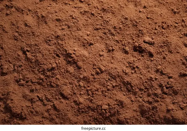 Close-up View of Dark Brown Powdered Substance
