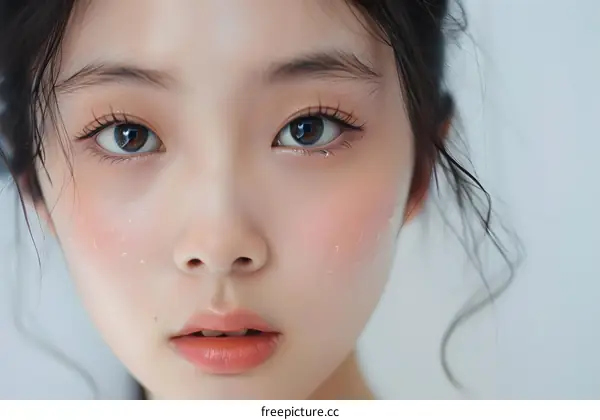 Close Up Portrait of a Beautiful Asian Woman