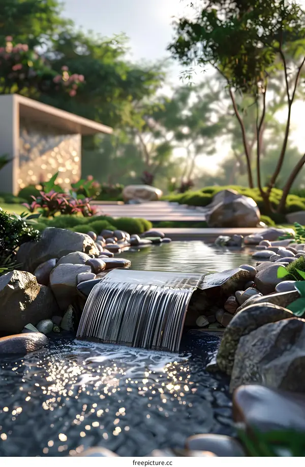 Garden landscape design renderings