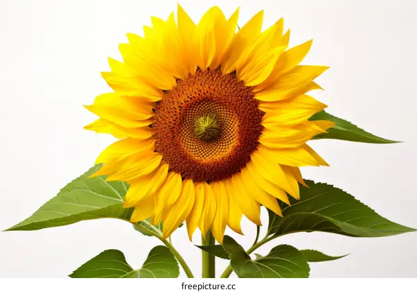 A Single Sunflower Blooms Brightly
