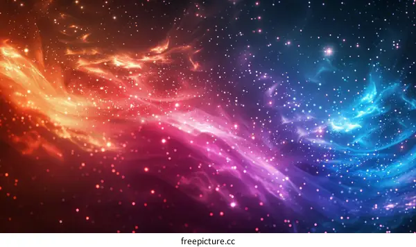 Cosmic Deep Space: Nebulas and Gas Clouds