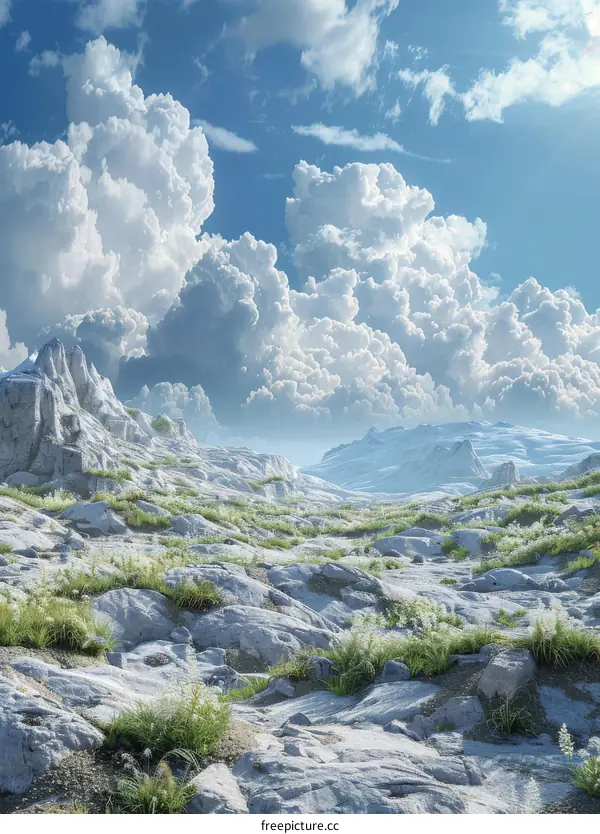 Majestic Rocky Mountain Peaks Underneath a Cerulean Sky