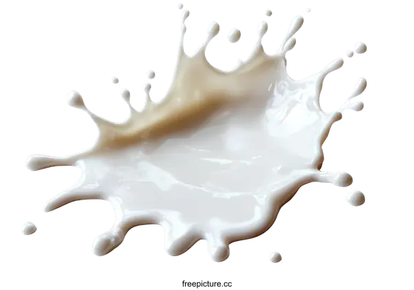 [Transparent Background PNG]Milk Splash Illustration for Food Background