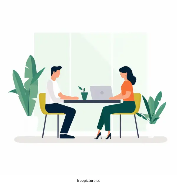 Business meeting or interview concept