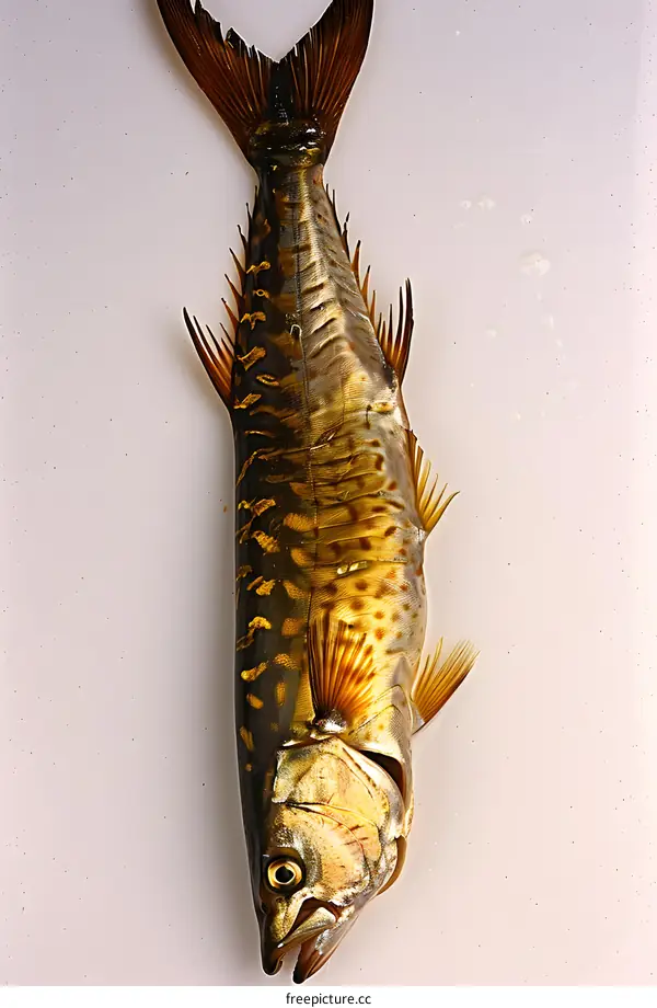 Fresh Fish on White Background