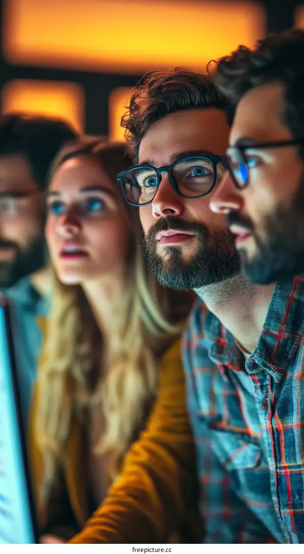 Teamwork Focused on Project