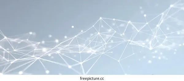 Abstract Network Digital Connection Technology Illustration