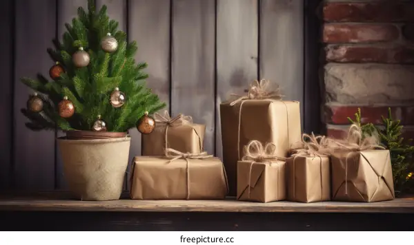 Rustic Christmas Still Life