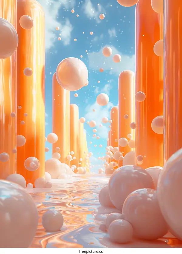 Surreal Abstract 3D Illustration