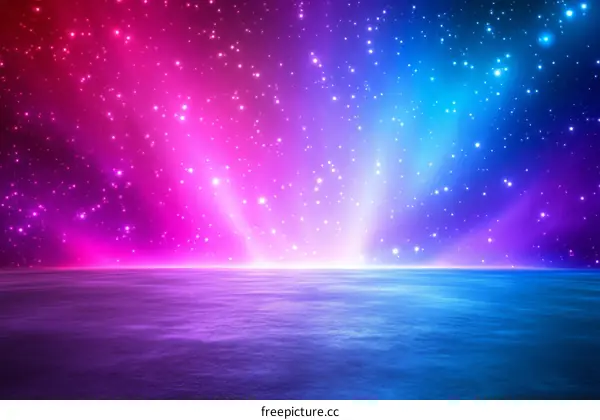 Colorful Nebula Cosmic Landscape