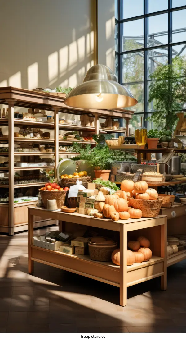 Autumn Produce Abundance at a Grocery Store