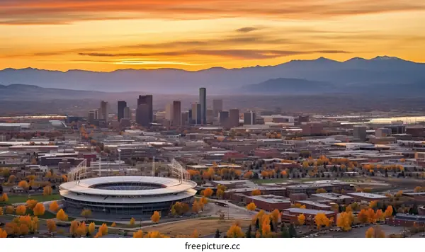 Denver, Colorado Skyline from Above: A City of Progress and Potential