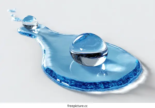 Abstract Liquid Water Drop Composition