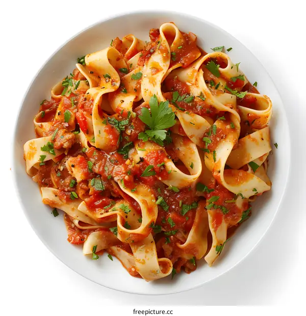 Pasta with Tomato Sauce and Herbs