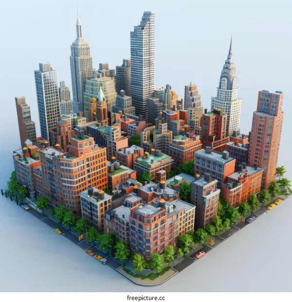 New York City Skyline Illustration