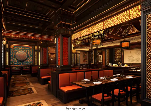 Traditional Chinese Restaurant Interior Design