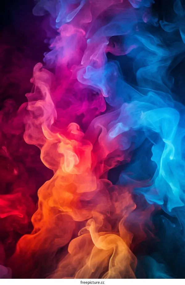 Colorful smoke background