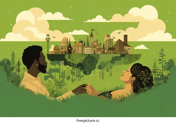 A verdant world of dreams and floating islands