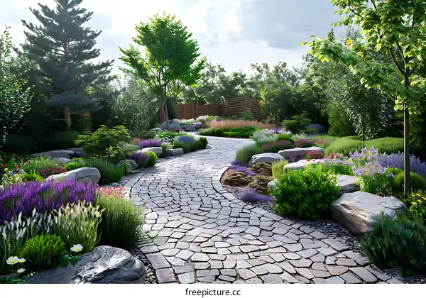 Garden landscape design renderings