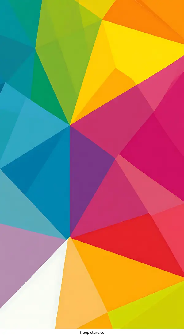 Abstract Colorful Geometric Shapes Background