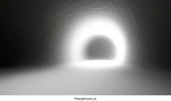 Tunnel of Light Abstract Illustration
