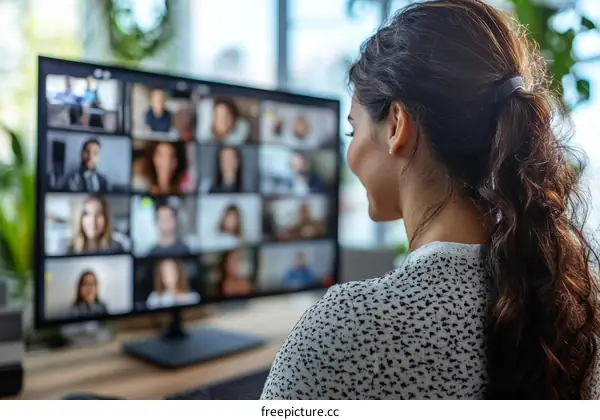Online Meeting Diverse Participants Video Conference