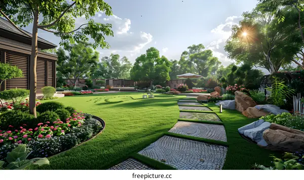 Japanese Garden Design的效果图