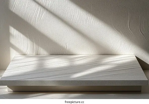 Minimalist White Product Display Platform