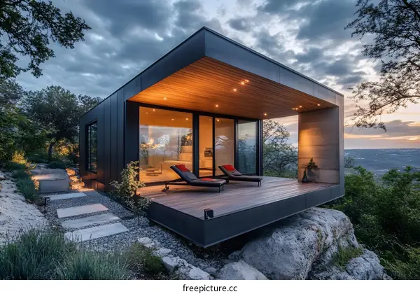 Modern Cabin with Mountain View and Patio