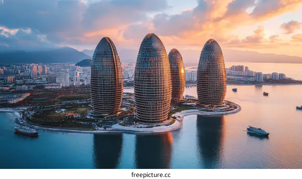 Stunning Architectural Marvels on a Coastal Island