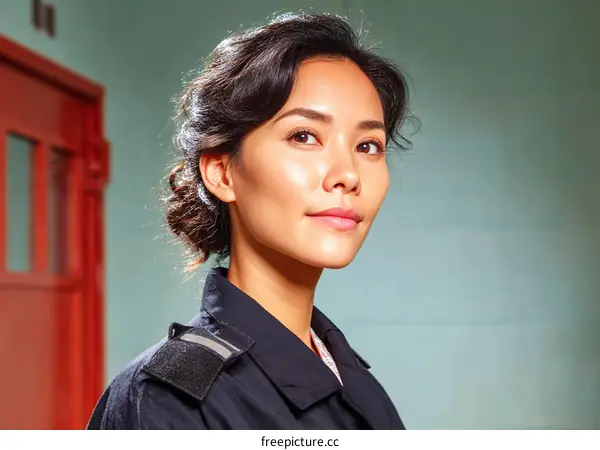 Portrait of a Woman in a Dark Jacket