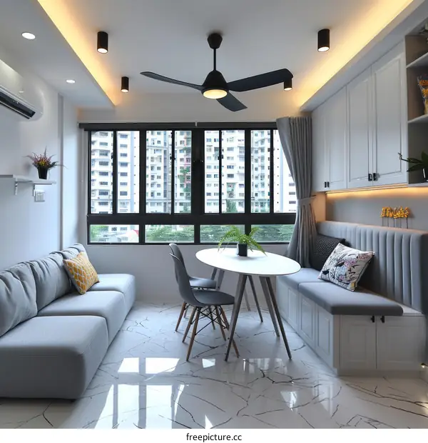 Modern Minimalist Apartment With Open Floor Plan