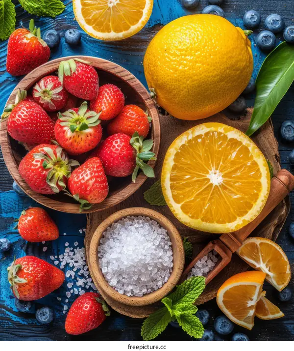 Fresh and healthy ingredients for cooking