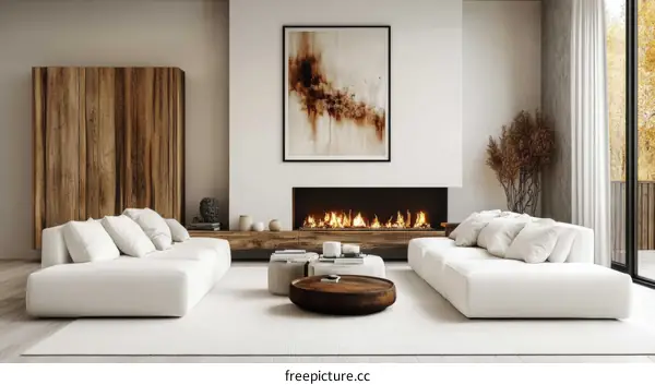 Modern Minimalist Living Room Interior Design