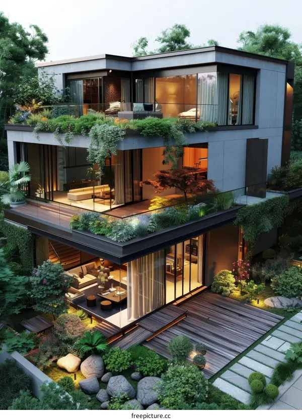 Modern Luxurious House with Extensive Gardens