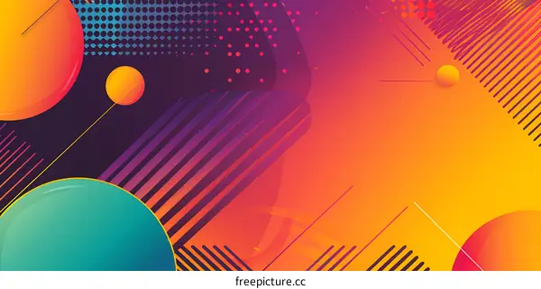 Abstract Geometric Shapes Gradient Background