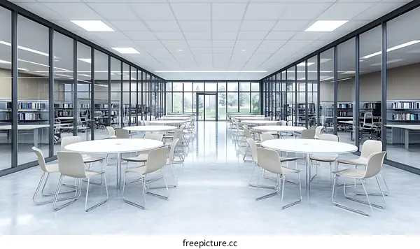 Modern Educational Dining Area Design