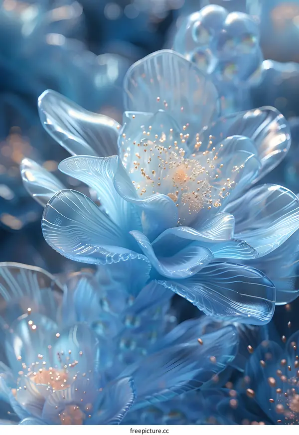 3D Crystal Flower绽放